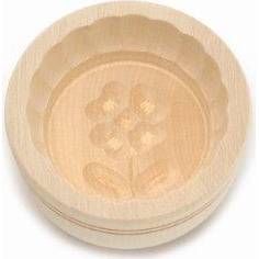 Forma na máslo kruhová - 125 g - javorové dřevo - Klawe
