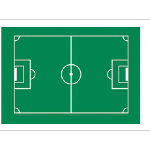 Jedlý papír fotbalové hřiště 29,5 x 19,5cm - Florensuc