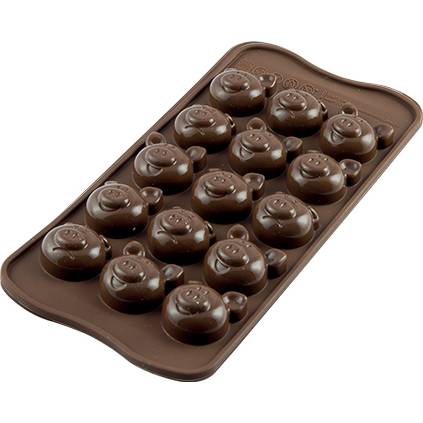 Silikonová forma na čokoládu prasátka - Silikomart