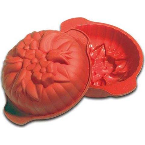 Jarní silikonová forma na dort červená - Silikomart