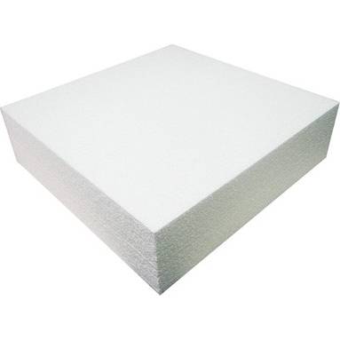 Polystyrenová maketa na dort čtverec 30x30x7,5 - Decora