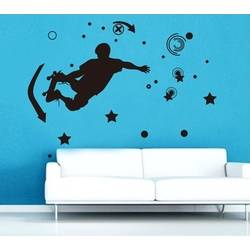Samolepící dekorace na zeď - Skate a pohyb - Nalepovací tabule