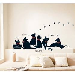Samolepka na zeď - Milované kočky - Nalepovací tabule