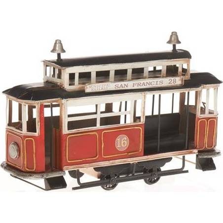 Plechový model retro tramvaj San Francisco 32cm - IntArt