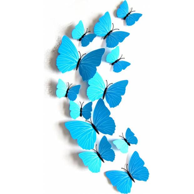 Samolepky na zeď 3D motýlci modří - Nalepovací tabule