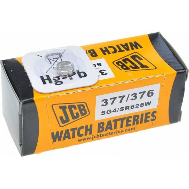 JCB hodinkové baterie typ 376/377, balení 10ks