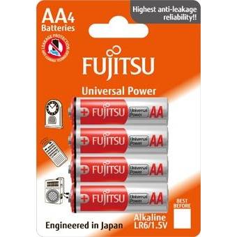 Fujitsu Universal Power alkalická baterie LR06/AA, blistr 4ks