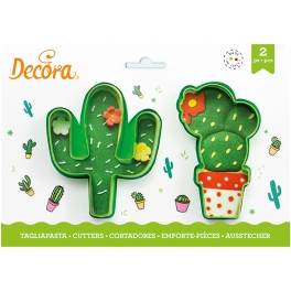 Kaktusy plastové vykrajovátko set 2 ks - Decora