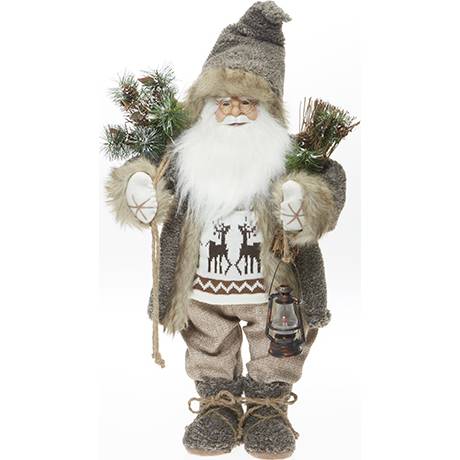 Santa Claus svítící s větvičkou 62cm - IntArt