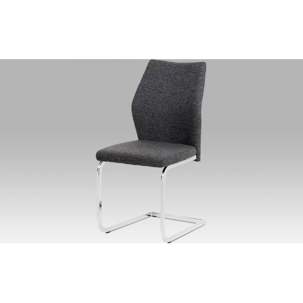 Jídelní židle černá látka / chrom DCH-183 BK2 Art