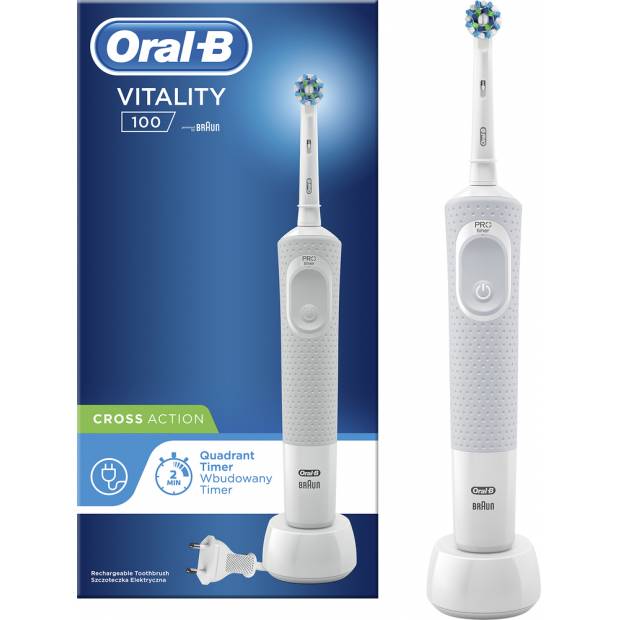 VITALITY 100 CROSS ACTION White 41009087 ORAL B