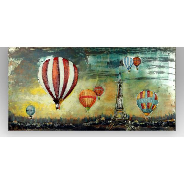 Obraz - balóny, ruční olejomalba na kovu DOR005 Art