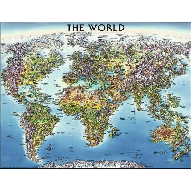 Mapa světa 2000d 2416683 Ravensburger