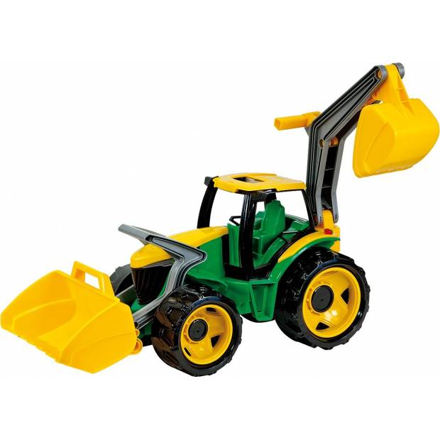 Traktor se lžící a bagrem zeleno žlutý 8402080 Lena