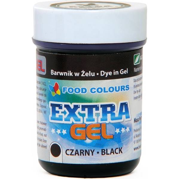 Gelová barva extra černá 35g - Food Colours
