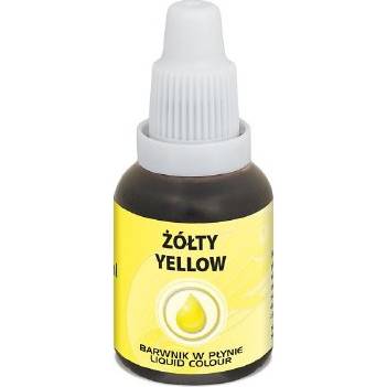 Airbrush barva tekutá Yellow (20 ml) Žlutá - Food Colours
