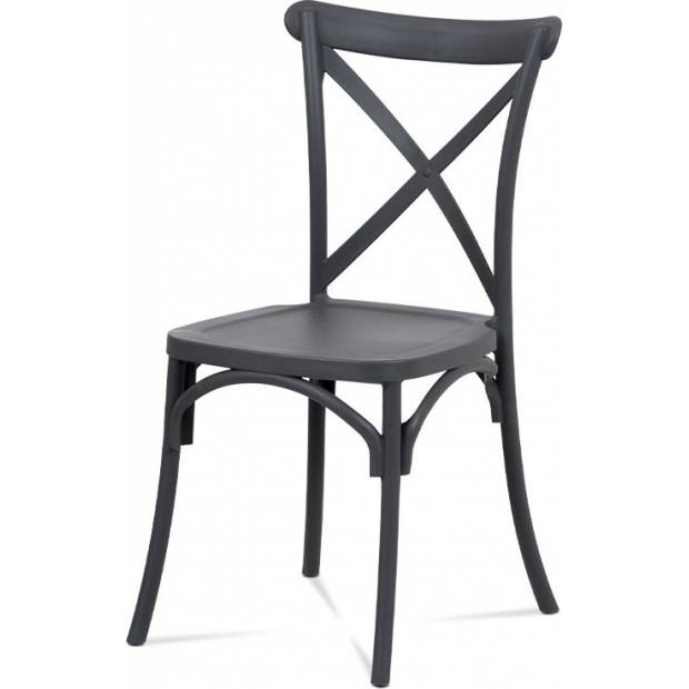 Jídelní židle, šedá plast CT-830 GREY Art